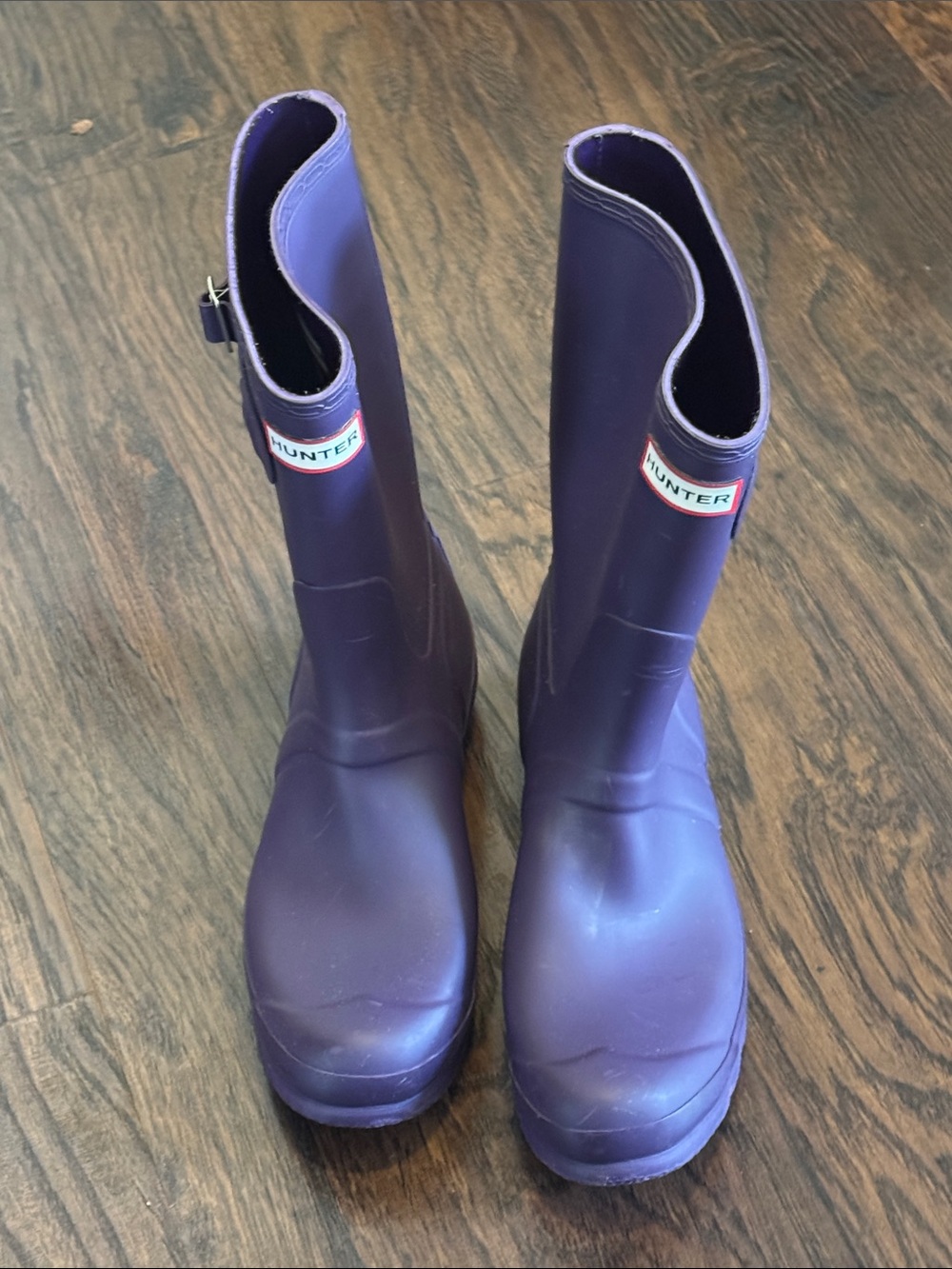 Hunter Eggplant 💜 Purple Mid-Calf Rain Boots